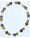 6mm Amethyst, Peridot, Quartz