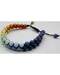 6mm 7 Chakra double weave bracelet