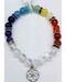 8mm 7 Chakra Seed of Life 8mm 7 Chakra Seed of Life