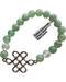 8mm Green Aventurine & Clear Quartz/ Celtic