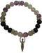 8mm Flourite/ Black Stone Goddess