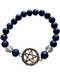 8mm Lapis/ Quartz Pentagram