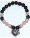 8mm Lava/ Rose Quartz with Aromatherapy 8mm Lava/ Rose Quartz with Aromatherapy