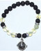 8mm Lava/ Prehnite with Tree 8mm Lava/ Prehnite with Tree