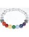 8mm Quartz & 7 Chakra bracelet 8mm Quartz & 7 Chakra bracelet
