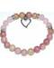 8mm Rhodochrosite & Rose Qtz/ Heart 8mm Rhodochrosite & Rose Qtz/ Heart