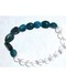 Apatite Nuggets & Quartz gemstone bracelet