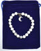 8mm Howlite & Cresent Moon bracelet 8mm Howlite & Cresent Moon bracelet