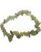 Prehnite with Hair chip bracelet