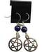 Lapis Pentagram Earrings