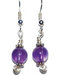 Amethyst dangle earrings