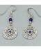 16mm Amethyst Pentagram earrings