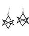 Unicursal Hexagram earrings sterling