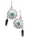 Dreamcatcher turquoise earrings