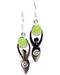 Goddess with prehnite moon earrings