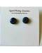 Snowflake obsidian stud earrings