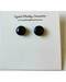 Black onyx stud earrings