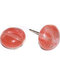 Cherry Quartz stud earrings