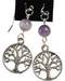 Amethyst Tree of Life Earrings