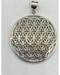 7/8" Flower of Life sterling