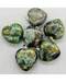 1" Turquoise, African heart 1" Turquoise, African heart