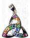 3/4" Triquetra, Rainbow sterling 3/4" Triquetra, Rainbow sterling