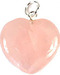 7/8" Rose Quartz Heart