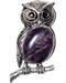 Owl Amethyst gemstone pendant Owl Amethyst gemstone pendant