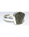 Moldavite adjustable ring