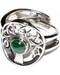 Tree malachite adjustable ring