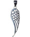 1 1/4" Angel Wing sterling pendant