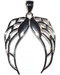 1 1/4" Pair Angel Wings sterling pendant