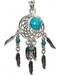 Dreamcatcher turquoise pendant