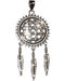 3/4" Flower of Life Dreamcatcher sterling pendant