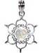 1.25" Lotus rainbow moonstone pendant 1.25" Lotus rainbow moonstone pendant