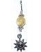 Sun pendant with citrine bead