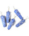 (set of 5) Dumortierite wire wrapped point