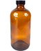 16oz Glass Amber Bottle with Cap