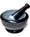 5" Black soapstone mortar and pestle set