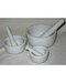 Mortar/Pestle Set of 3 White