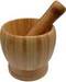 4" Wooden Mortar and Pestle Set