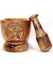 Wooden Pentagram Mortar & Pestle