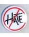 Hate (W red slash) pin