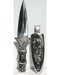 Engraved Silver Boot Athame 6"