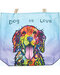 14" x 16" Dog jute tote bag