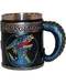 4 1/4" Blue Dragon mug