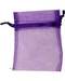 2 3/4" x 3" Purple organza