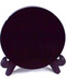 12cm Black Obsidian scrying mirror W/ stand