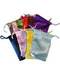 12 pk 3" x 4" Satin pouches mixed colors