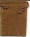 Velveteen Pouch 2 X 2 1/2 Brown